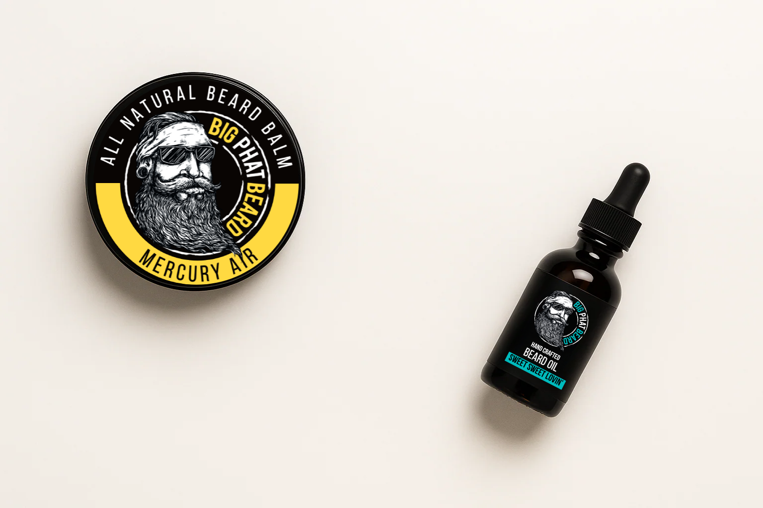 Big Phat Beard Mercury Air and Sweet Sweet Lovin beard oil - Premium Irish Beard Care Products